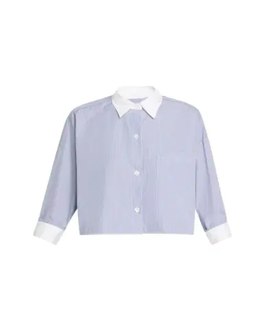 TWP Soon To Be Ex Striped Button-Front Shirt | Thumbnail 1