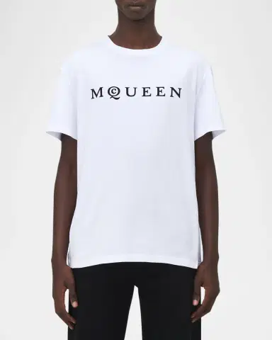 McQueen Men's Flocked Logo T-Shirt | Thumbnail 3