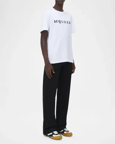 McQueen Men's Flocked Logo T-Shirt | Thumbnail 4