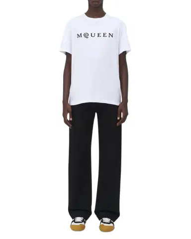 McQueen Men's Flocked Logo T-Shirt | Thumbnail 1