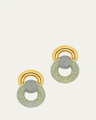 Oscar de la Renta Rhinestone Drop Earrings | Thumbnail 5 Oscar de la Renta Rhinestone Drop Earrings | Thumbnail 5