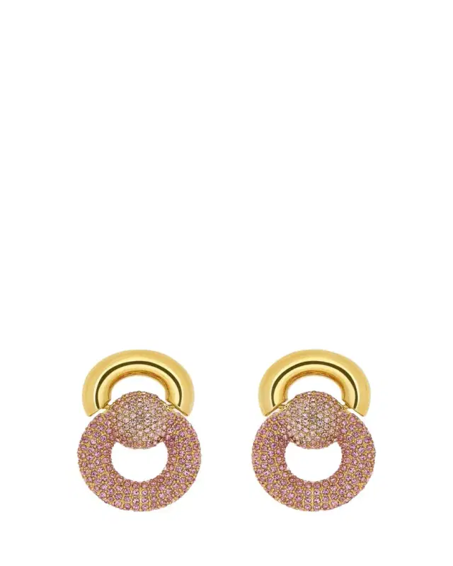 Oscar de la Renta Rhinestone Drop Earrings