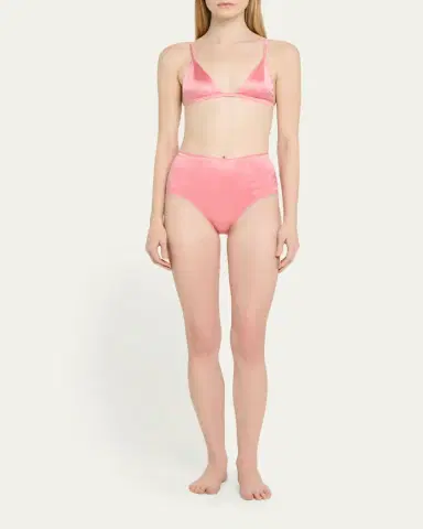 Kiki De Montparnasse Tous Les Jours High-Rise Stretch Silk Panties | Thumbnail 2