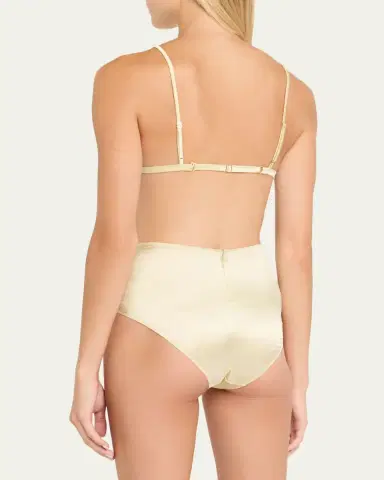 Kiki De Montparnasse Tous Les Jours High-Rise Stretch Silk Panties | Thumbnail 6