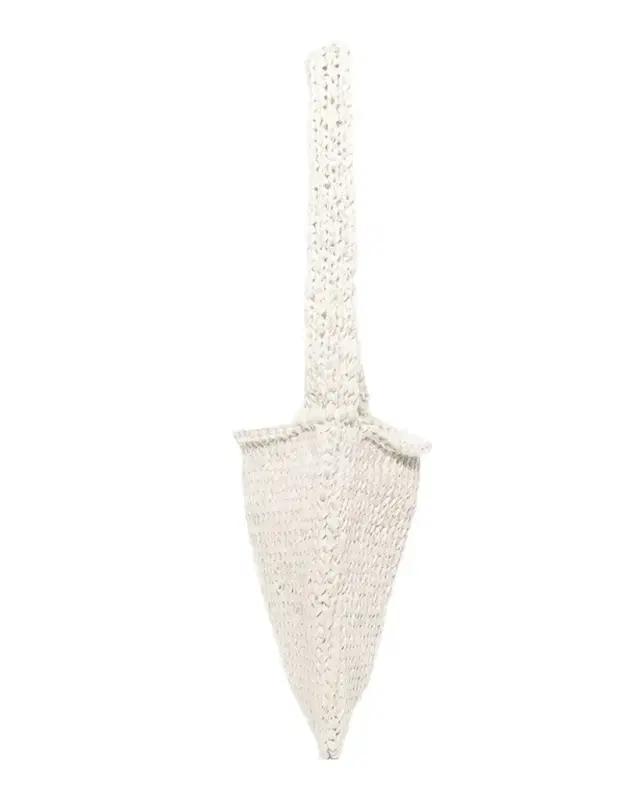 THE ROW Didion Woven Shoulder Bag in Waxed Cotton
