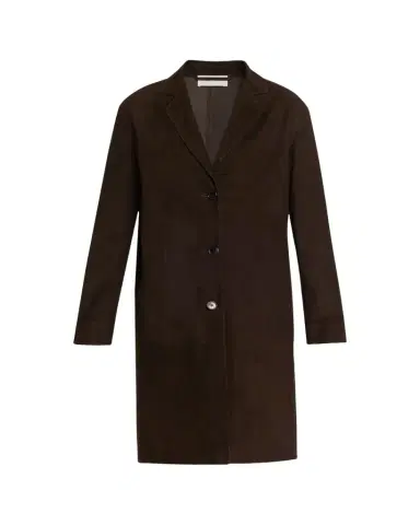 The Row Babilonia Suede Belted Single-Breasted Coat | Thumbnail 1 The Row Babilonia Suede Belted Single-Breasted Coat | Thumbnail 1