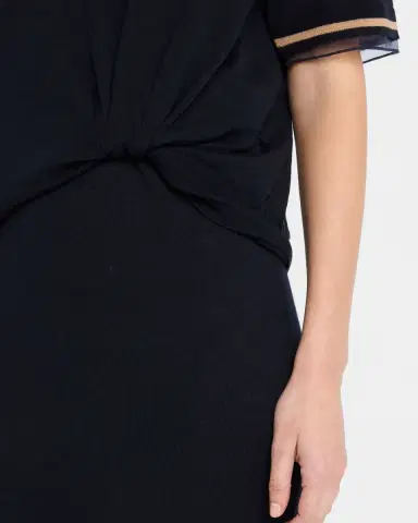 3.1 Phillip Lim Short-Sleeve Draped Wool Organza Dress | Thumbnail 5 3.1 Phillip Lim Short-Sleeve Draped Wool Organza Dress | Thumbnail 5