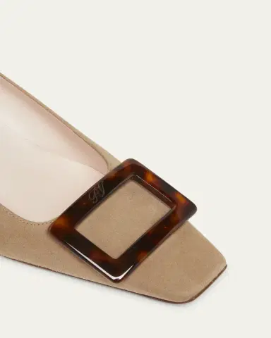 Roger Vivier Belle Vivier Suede Buckle Pumps | Thumbnail 3 Roger Vivier Belle Vivier Suede Buckle Pumps | Thumbnail 3
