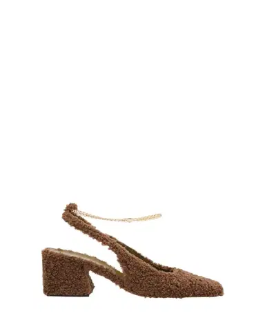 Maria Luca Ilaria Faux Fur Chain Slingback Pumps | Thumbnail 1