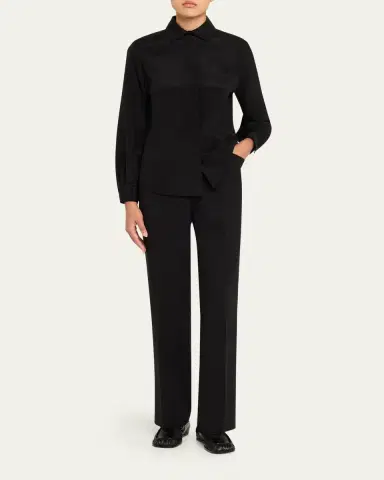Lafayette 148 New York Reade Double-Face Stretch Wool Pants | Thumbnail 2 Lafayette 148 New York Reade Double-Face Stretch Wool Pants | Thumbnail 2