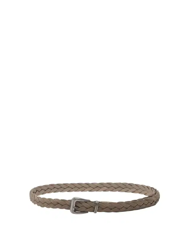 Brunello Cucinelli Braided Suede Western Belt