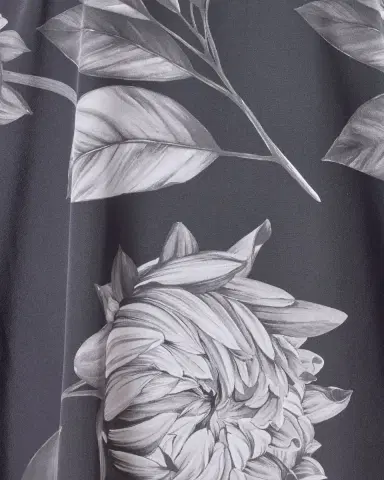 Eskandar Wide Longer-Back Collarless Shirt With Slits (Very Long Length) | Thumbnail 5