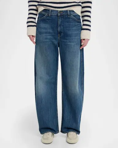 Nili Lotan Tribeca Barrel-Leg Jeans | Thumbnail 3 Nili Lotan Tribeca Barrel-Leg Jeans | Thumbnail 3