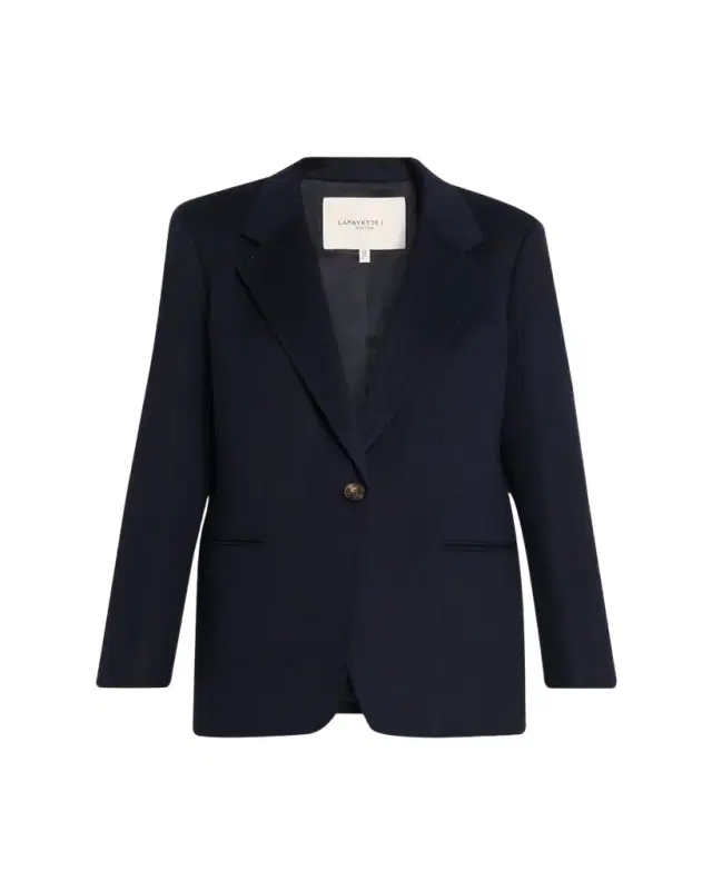 Lafayette 148 New York Single-Button Camel Hair Blazer