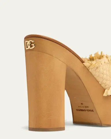 Dolce & Gabbana Knotted Crossover Raffia Platform Sandals | Thumbnail 8 Dolce & Gabbana Knotted Crossover Raffia Platform Sandals | Thumbnail 8