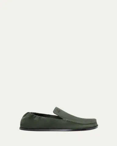 Loewe Men's Flex Suede Moc-Toe Loafers | Thumbnail 2