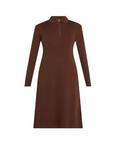 Loro Piana Lyskamm Long-Sleeve Silk Polo Dress | Thumbnail 1 Loro Piana Lyskamm Long-Sleeve Silk Polo Dress | Thumbnail 1