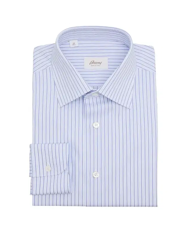 Men's Cotton Multi-Stripe Dress Shirt