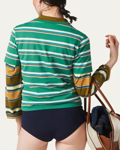 Miu Miu Stripe Jersey Tee | Thumbnail 14