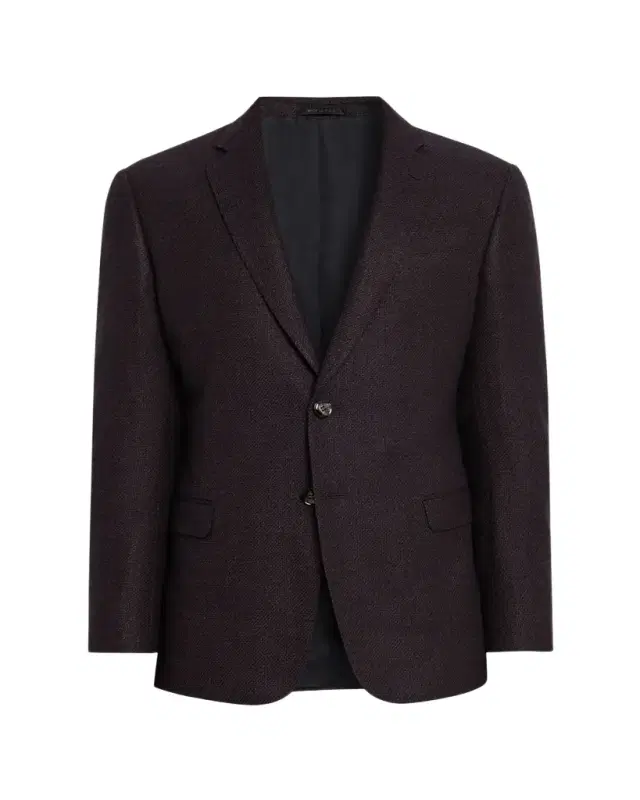 Giorgio Armani Men's Micro Grid Textured Blend Sport Coat