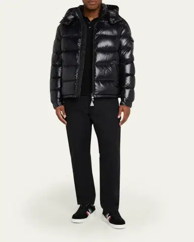 Moncler Men's Maya Hooded Short Down Puffer Jacket | Thumbnail 2 Moncler Men's Maya Hooded Short Down Puffer Jacket | Thumbnail 2