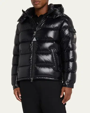 Moncler Men's Maya Hooded Short Down Puffer Jacket | Thumbnail 4 Moncler Men's Maya Hooded Short Down Puffer Jacket | Thumbnail 4