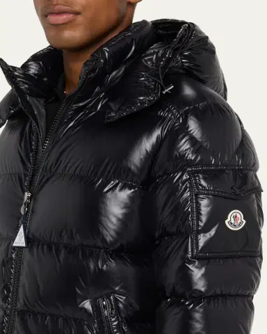 Moncler Men's Maya Hooded Short Down Puffer Jacket | Thumbnail 5 Moncler Men's Maya Hooded Short Down Puffer Jacket | Thumbnail 5