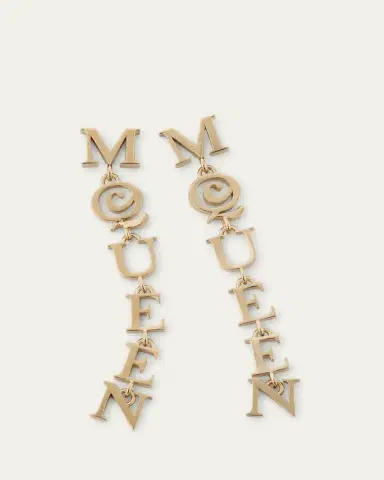 Alexander McQueen Logo Drop Earrings | Thumbnail 3