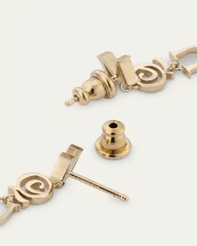 Alexander McQueen Logo Drop Earrings | Thumbnail 4