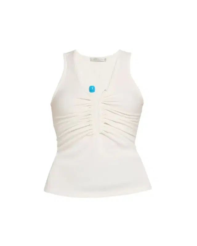 Crystal Pin Rib Tank Top