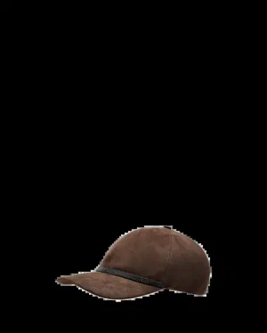Brunello Cucinelli Monili-Trim Suede Baseball Cap | Thumbnail 2