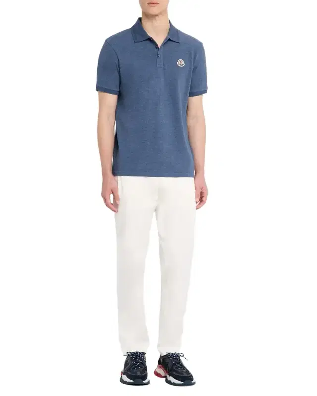 Men's Chest-Logo Pique Polo Shirt
