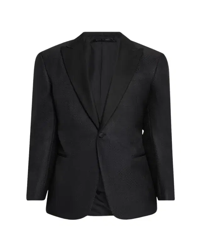 Men's Honeycomb Satin Peak Lapel Dinner Jacket