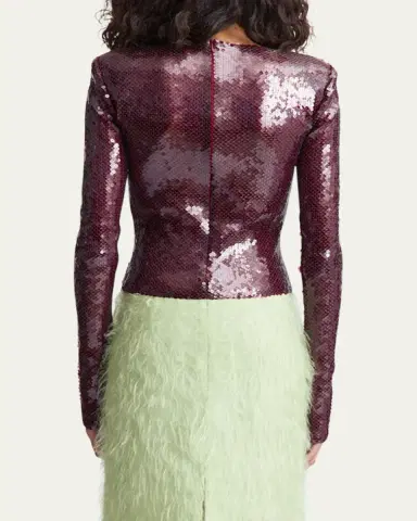 16Arlington Loida Sequined Long-Sleeve Top | Thumbnail 3 16Arlington Loida Sequined Long-Sleeve Top | Thumbnail 3