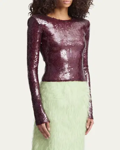 16Arlington Loida Sequined Long-Sleeve Top | Thumbnail 4 16Arlington Loida Sequined Long-Sleeve Top | Thumbnail 4
