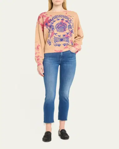 Mother The Mid-Rise Dazzler Ankle Fray Jeans | Thumbnail 2 Mother The Mid-Rise Dazzler Ankle Fray Jeans | Thumbnail 2