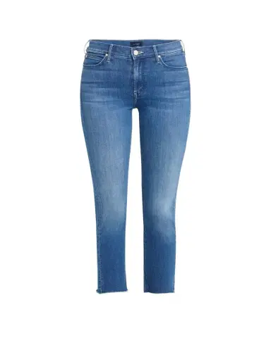 Mother The Mid-Rise Dazzler Ankle Fray Jeans | Thumbnail 1 Mother The Mid-Rise Dazzler Ankle Fray Jeans | Thumbnail 1