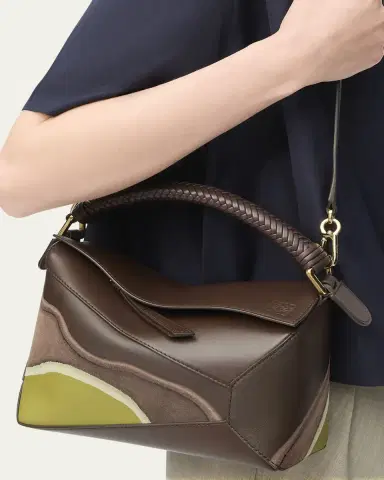 Loewe Puzzle Edge Small Top-Handle Bag in Nappa Leather | Thumbnail 2 Loewe Puzzle Edge Small Top-Handle Bag in Nappa Leather | Thumbnail 2