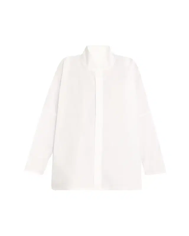 Eskandar Chinese Imperial Shirt with Chinese Collar (Long Length)
