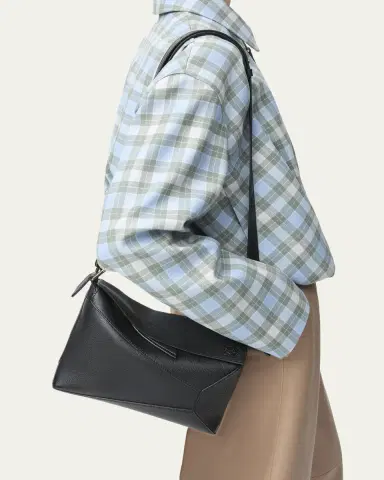 Loewe Puzzle Edge Small Top-Handle Bag in Grain Leather | Thumbnail 5 Loewe Puzzle Edge Small Top-Handle Bag in Grain Leather | Thumbnail 5