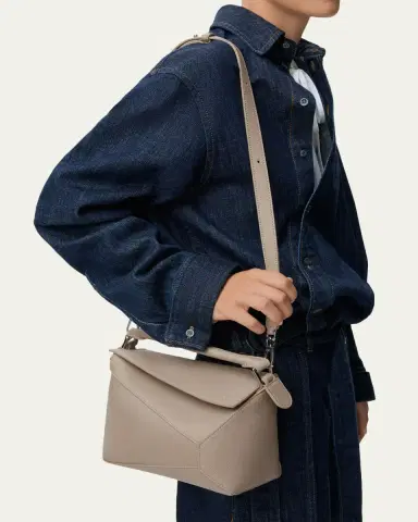 Loewe Puzzle Edge Small Top-Handle Bag in Grain Leather | Thumbnail 6 Loewe Puzzle Edge Small Top-Handle Bag in Grain Leather | Thumbnail 6