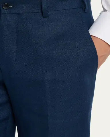 Anderson & Sheppard Men's Linen Beach Shorts | Thumbnail 5 Anderson & Sheppard Men's Linen Beach Shorts | Thumbnail 5