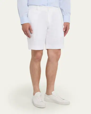 Anderson & Sheppard Men's Linen Beach Shorts | Thumbnail 9 Anderson & Sheppard Men's Linen Beach Shorts | Thumbnail 9