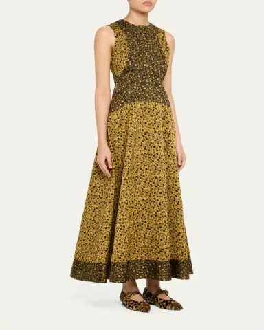 Ulla Johnson Isadora Printed Drop-Waist Dress | Thumbnail 4