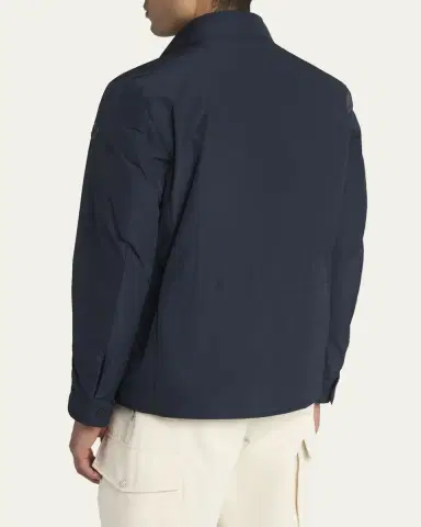 Moncler Men's Edit Navy Brieuc Jacket | Thumbnail 3 Moncler Men's Edit Navy Brieuc Jacket | Thumbnail 3