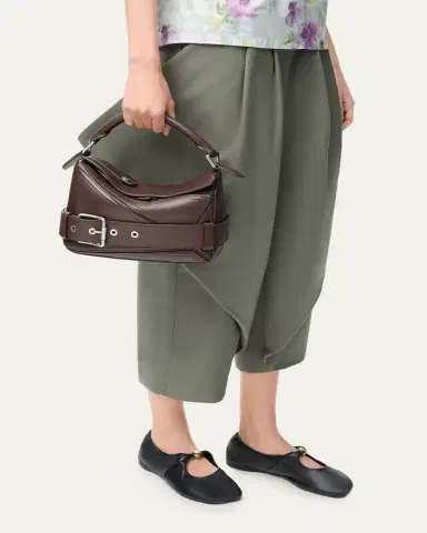 Loewe Puzzle Biker Top-Handle Bag in Shiny Leather | Thumbnail 2 Loewe Puzzle Biker Top-Handle Bag in Shiny Leather | Thumbnail 2