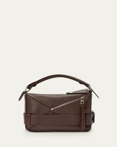 Loewe Puzzle Biker Top-Handle Bag in Shiny Leather | Thumbnail 3 Loewe Puzzle Biker Top-Handle Bag in Shiny Leather | Thumbnail 3