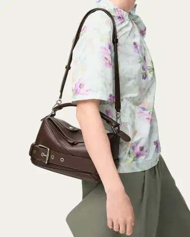Loewe Puzzle Biker Top-Handle Bag in Shiny Leather | Thumbnail 5 Loewe Puzzle Biker Top-Handle Bag in Shiny Leather | Thumbnail 5
