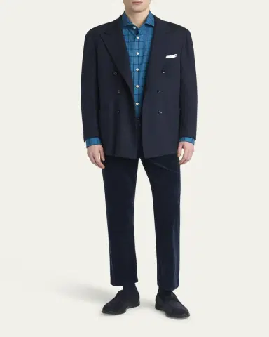 Kiton Men's Cotton Stretch Slim Five-Pocket Pants | Thumbnail 2