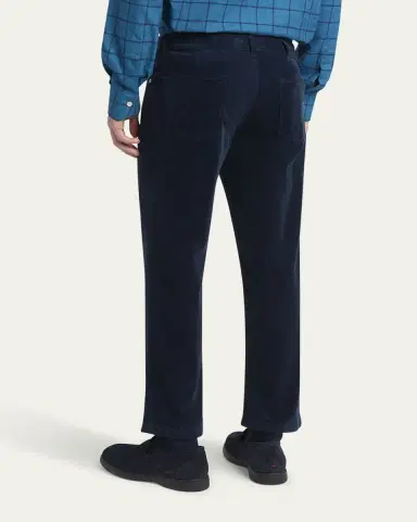 Kiton Men's Cotton Stretch Slim Five-Pocket Pants | Thumbnail 3